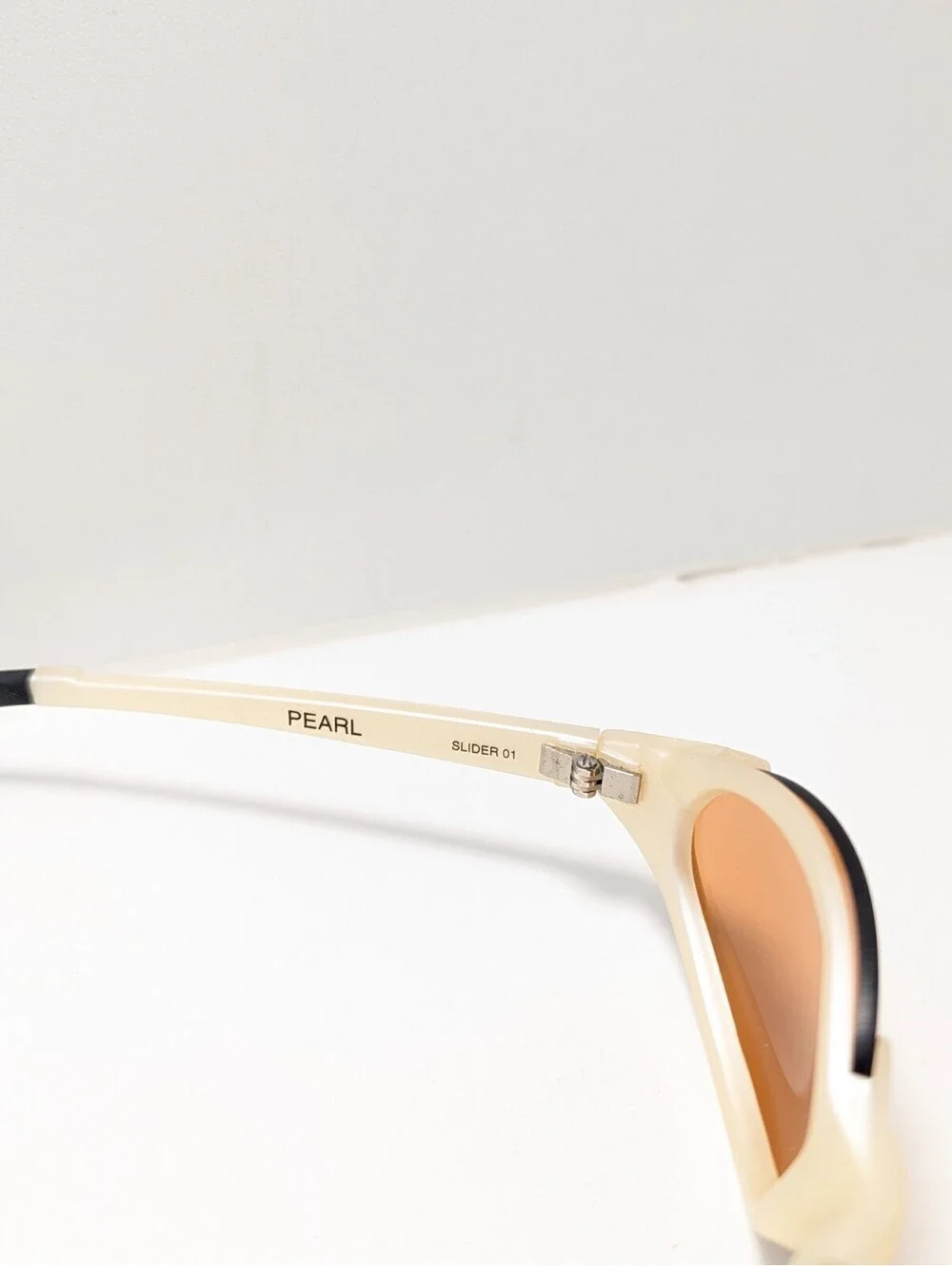 Smith Slider 01 Pearl Sunglasses Classic Cream Orange Outdoor Rare Made France